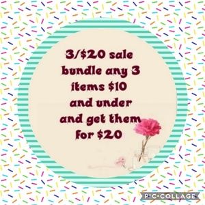 🔹️3/$20🔹️Check out my Closet Sale ❣